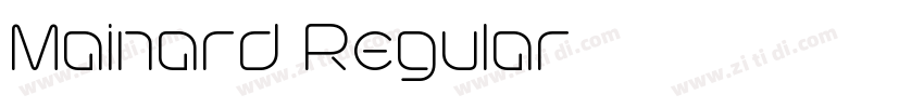 Mainard Regular字体转换